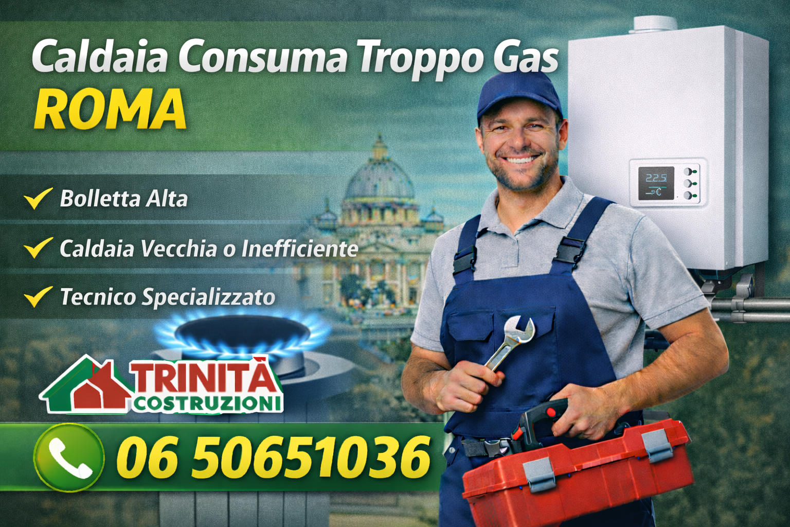 caldaia consuma troppo gas