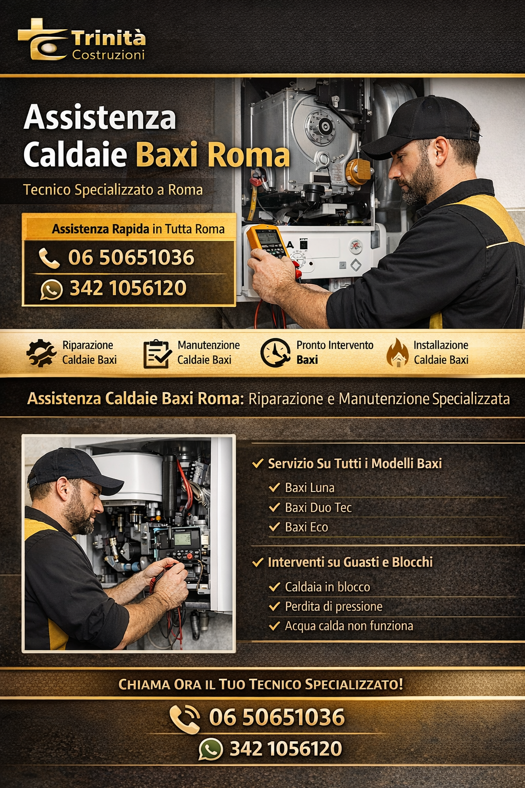 assistenza caldaie baxi roma