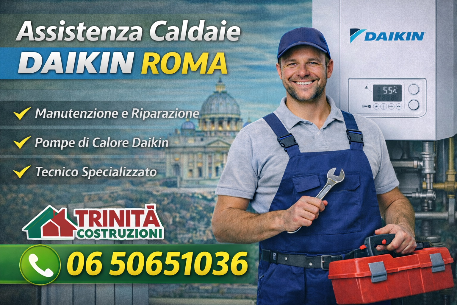 Assistenza Caldaie Daikin Roma