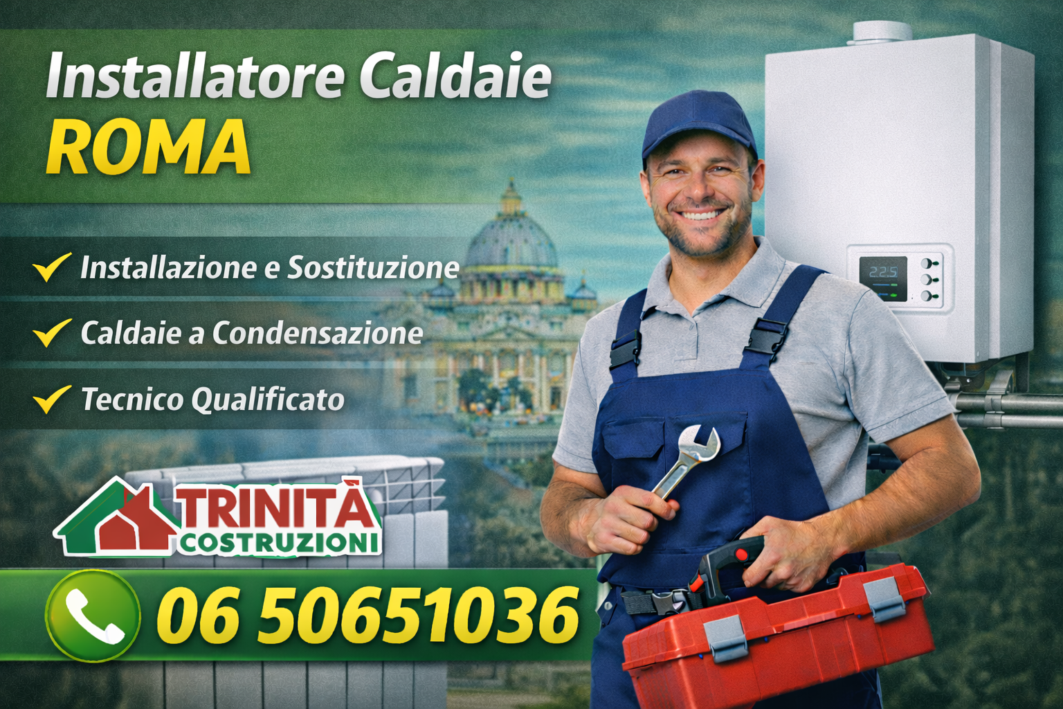 installatore caldaie roma