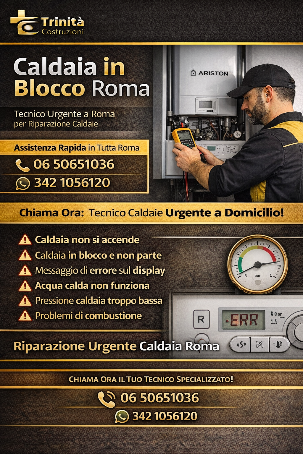 caldaia in blocco roma